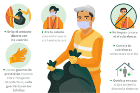 Trabajadores de limpia